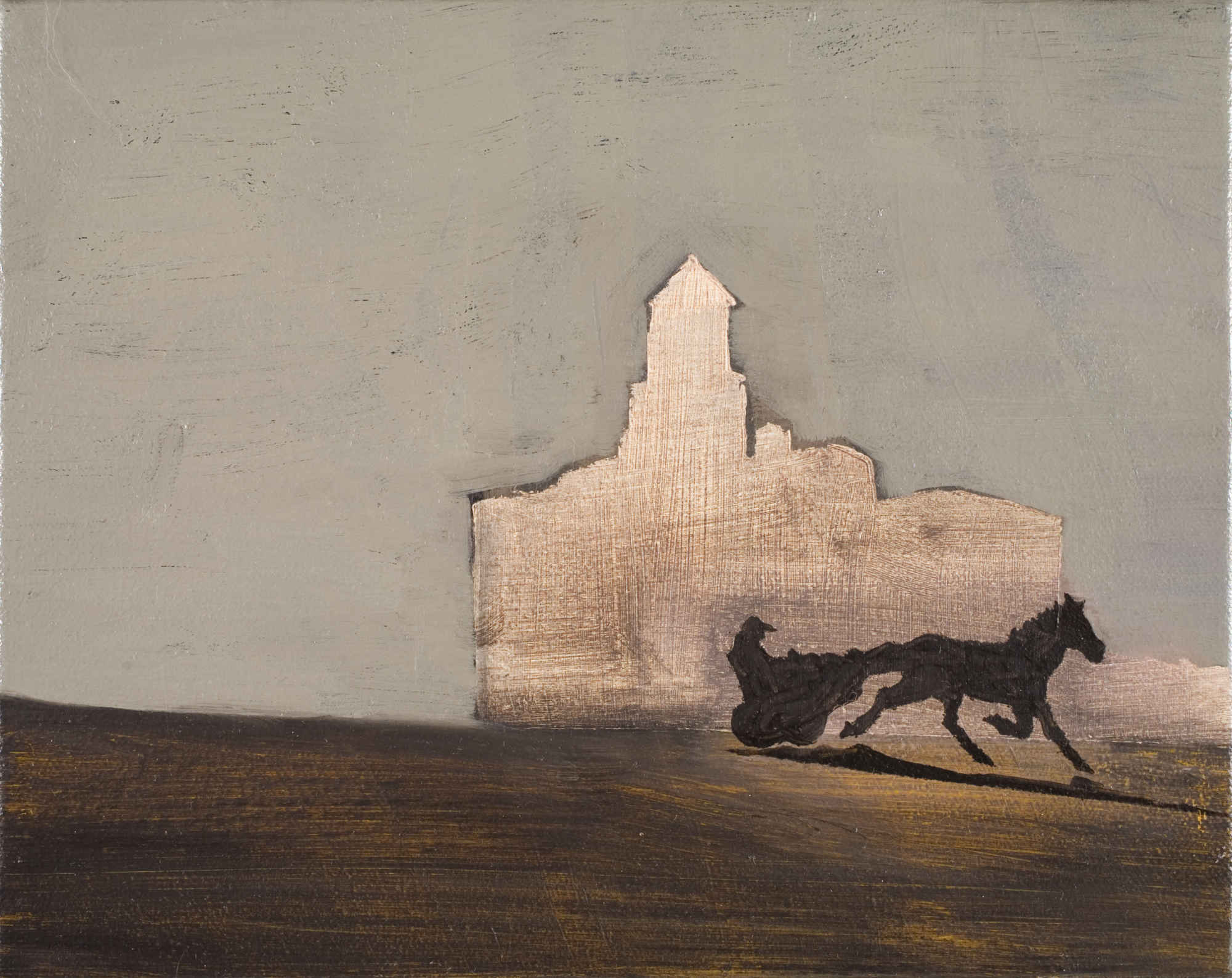 Trotting Horse No. 1 · 2002 · oil on canvas · 8 × 10″